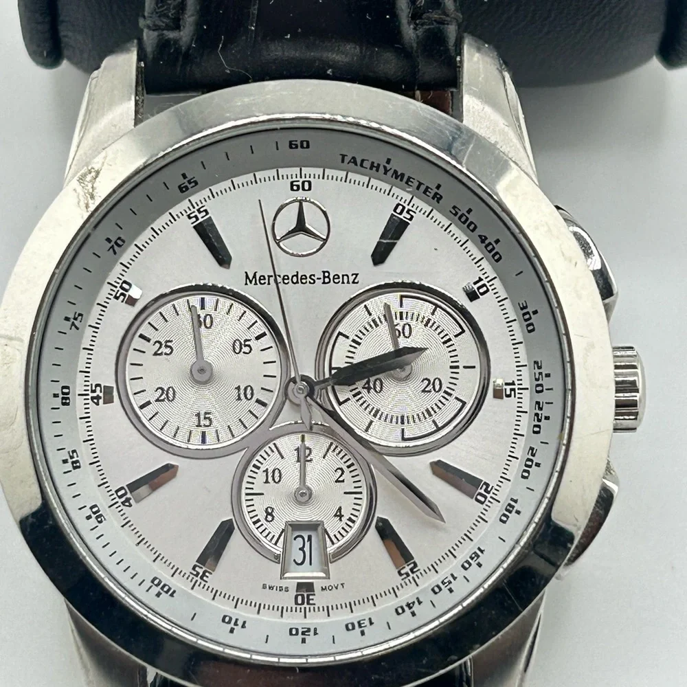Mercedes Benz Classic Sport Car Accessory Swiss Design Luxury Chronograph Watch